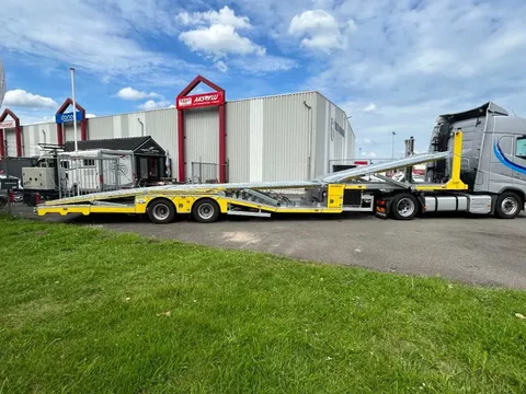 Aksoylu Autotransporter trailer 6 car  2 winch The Dealer of West Europe TuV VDI 2700