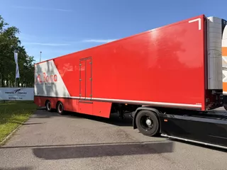 DRACO bloemen verkoop trailer / race oplegger