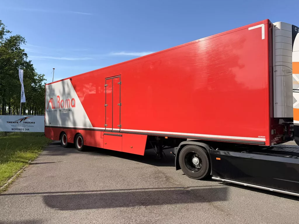 DRACO bloemen verkoop trailer / race oplegger